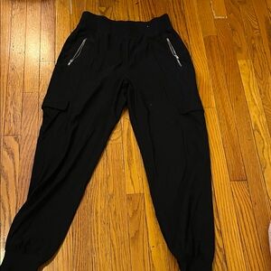 Old Navy Black Cargo Joggers